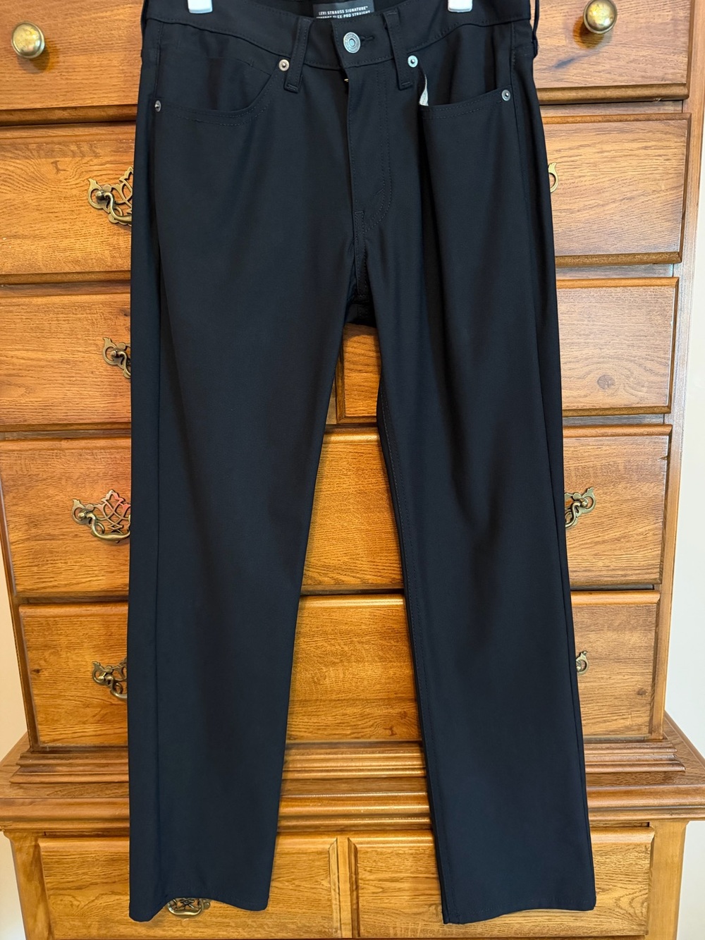 Levi's Black Comfort Flex Pro Straight Pants (29W x 30L)
